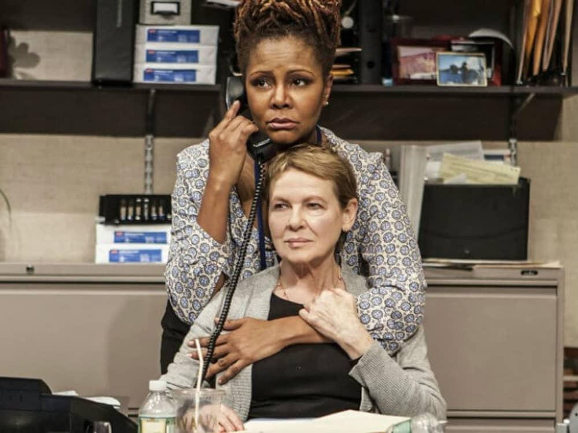 Tonya Pinkins and Diane Wiest in the Off-Broadway premiere of "Rasheeda Speaking"