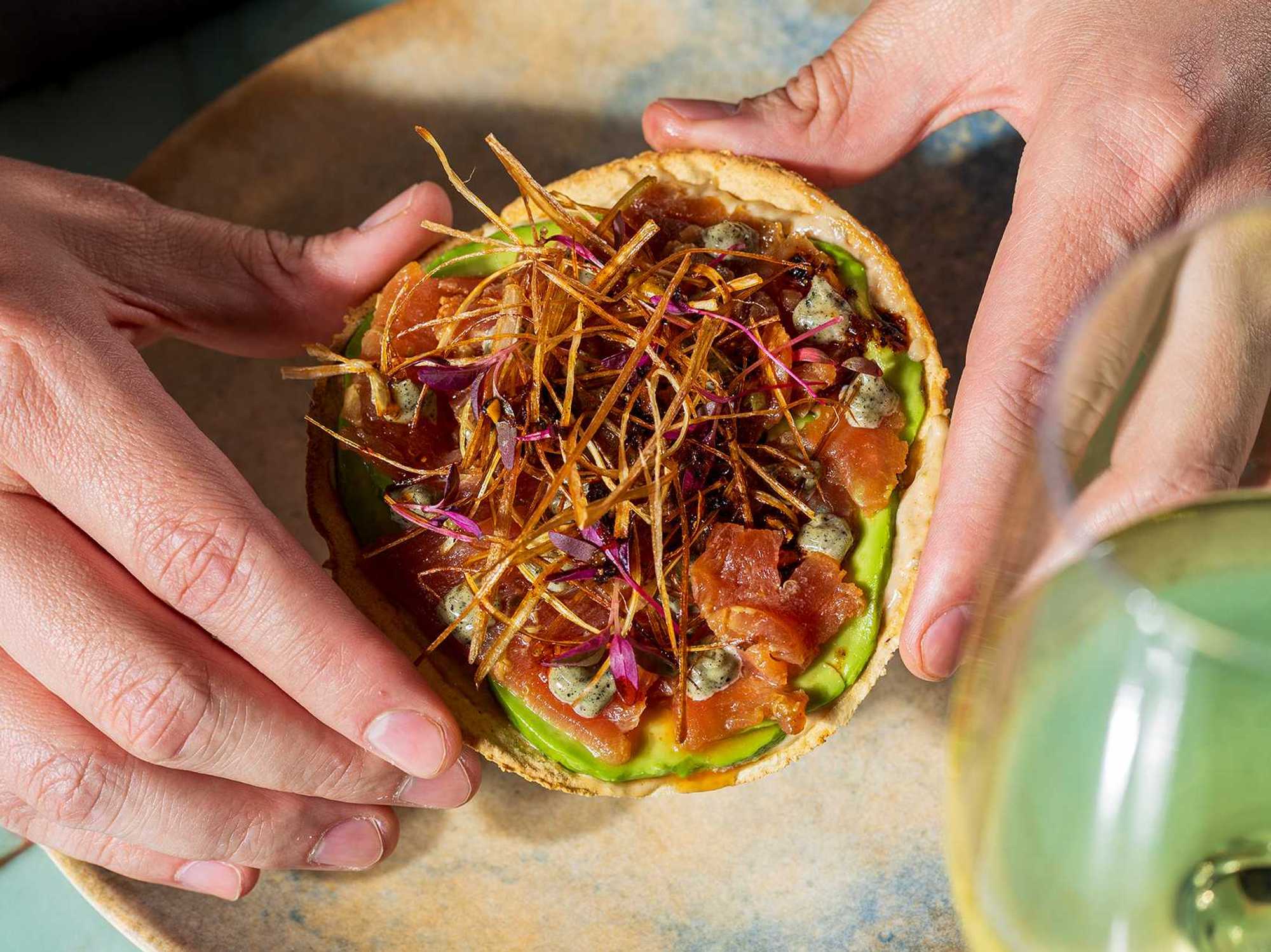 tuna tostada