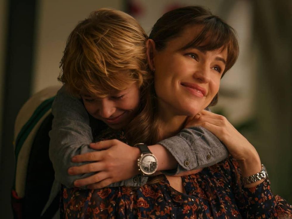 Walker Scobell and Jennifer Garner in The Adam Project