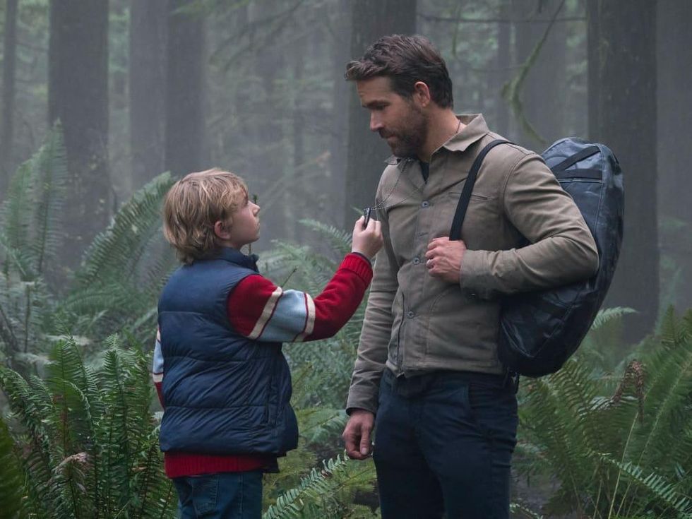 Walker Scobell and Ryan Reynolds in The Adam Project