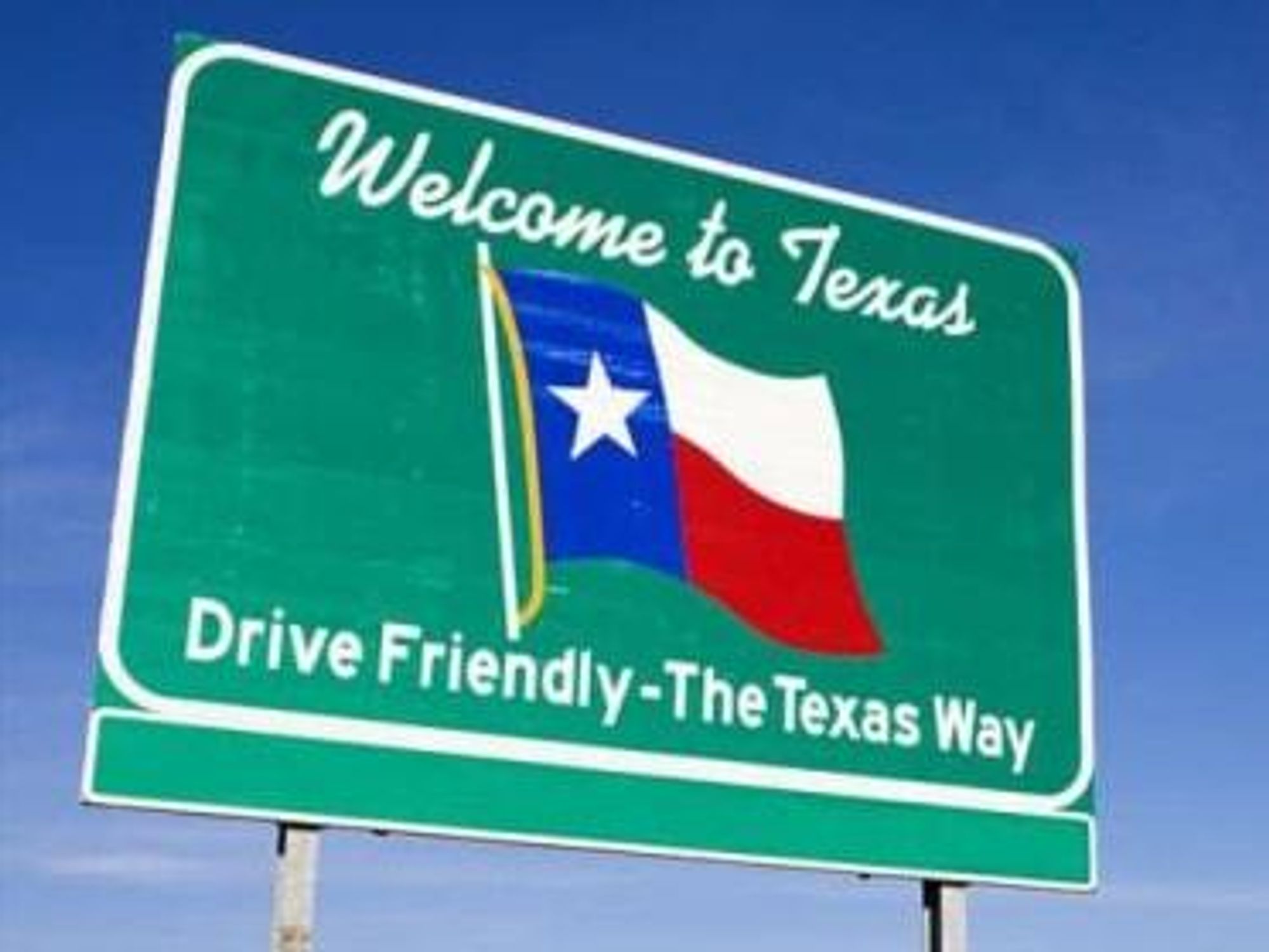 Welcome to Texas sign
