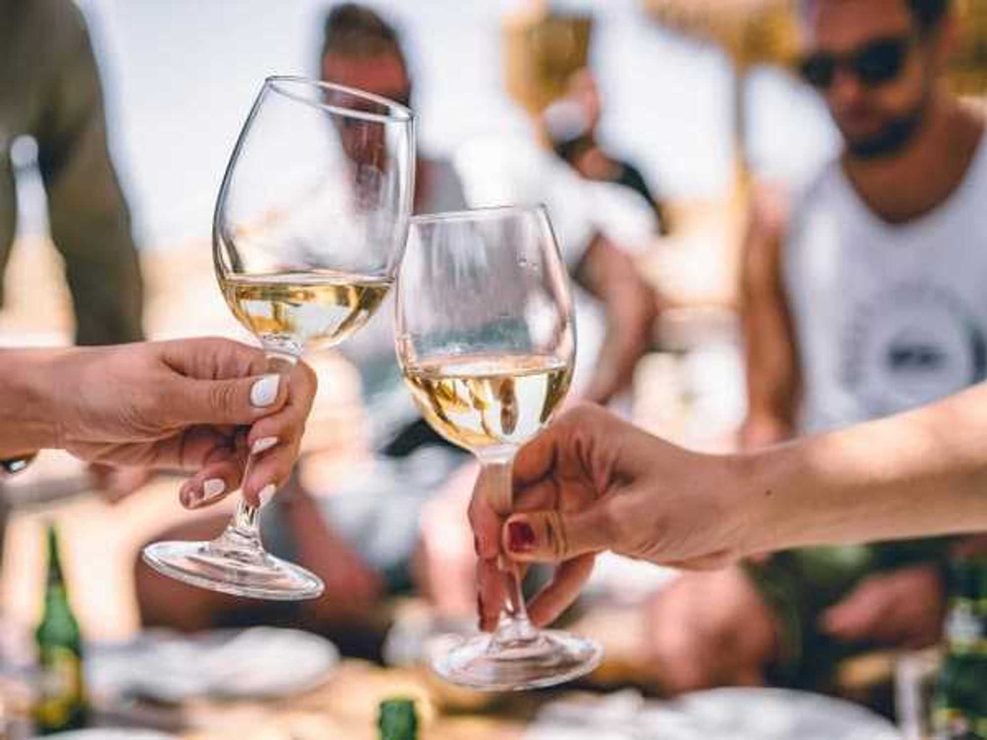 Wine, cheers, toast