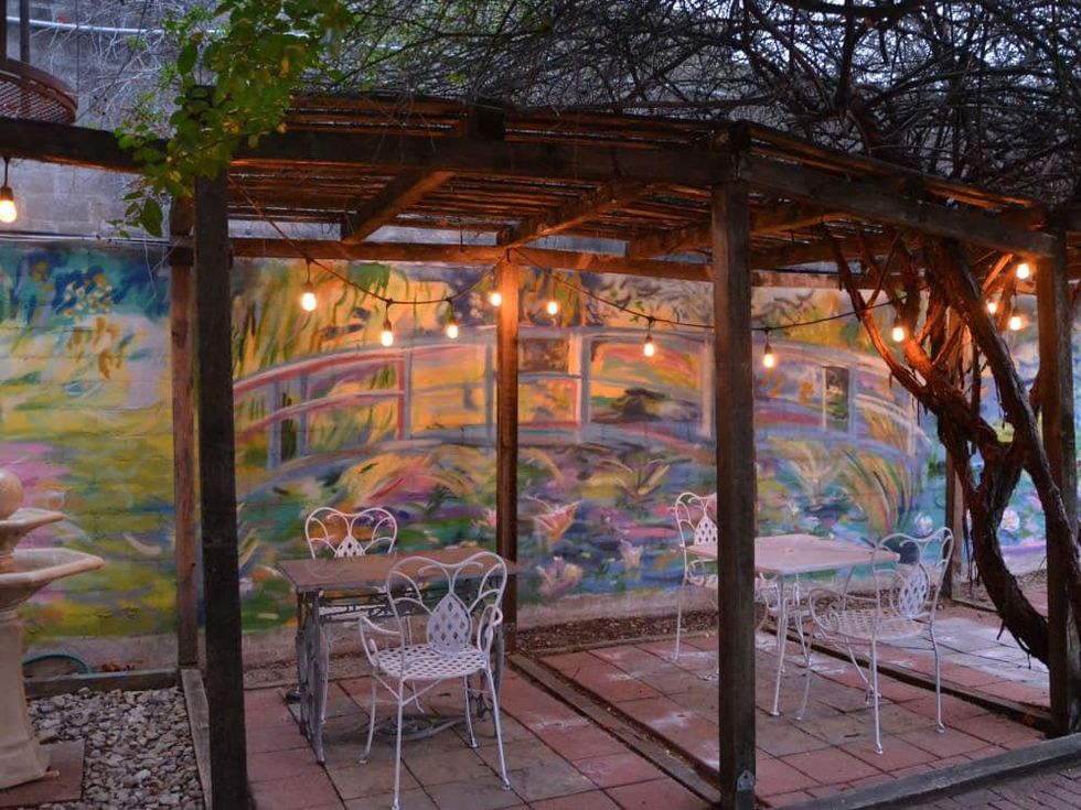 WineHaus outdoor patio mural