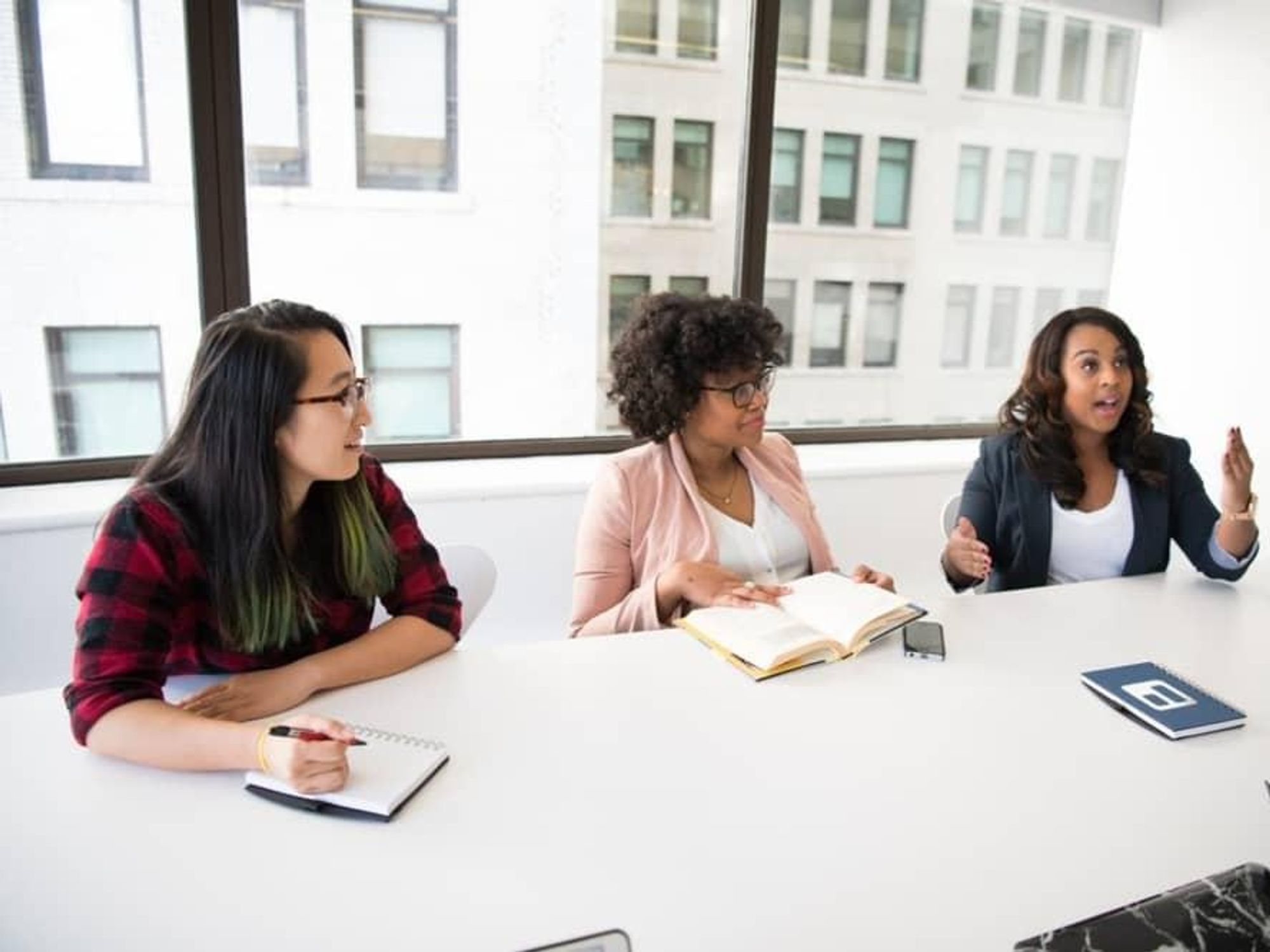 Women working in an office