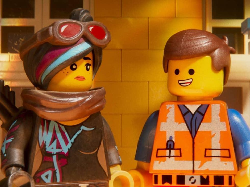 Wyldstyle (Elizabeth Banks) and Emmet (Chris Pratt) in The LEGO Movie 2: The Second Part