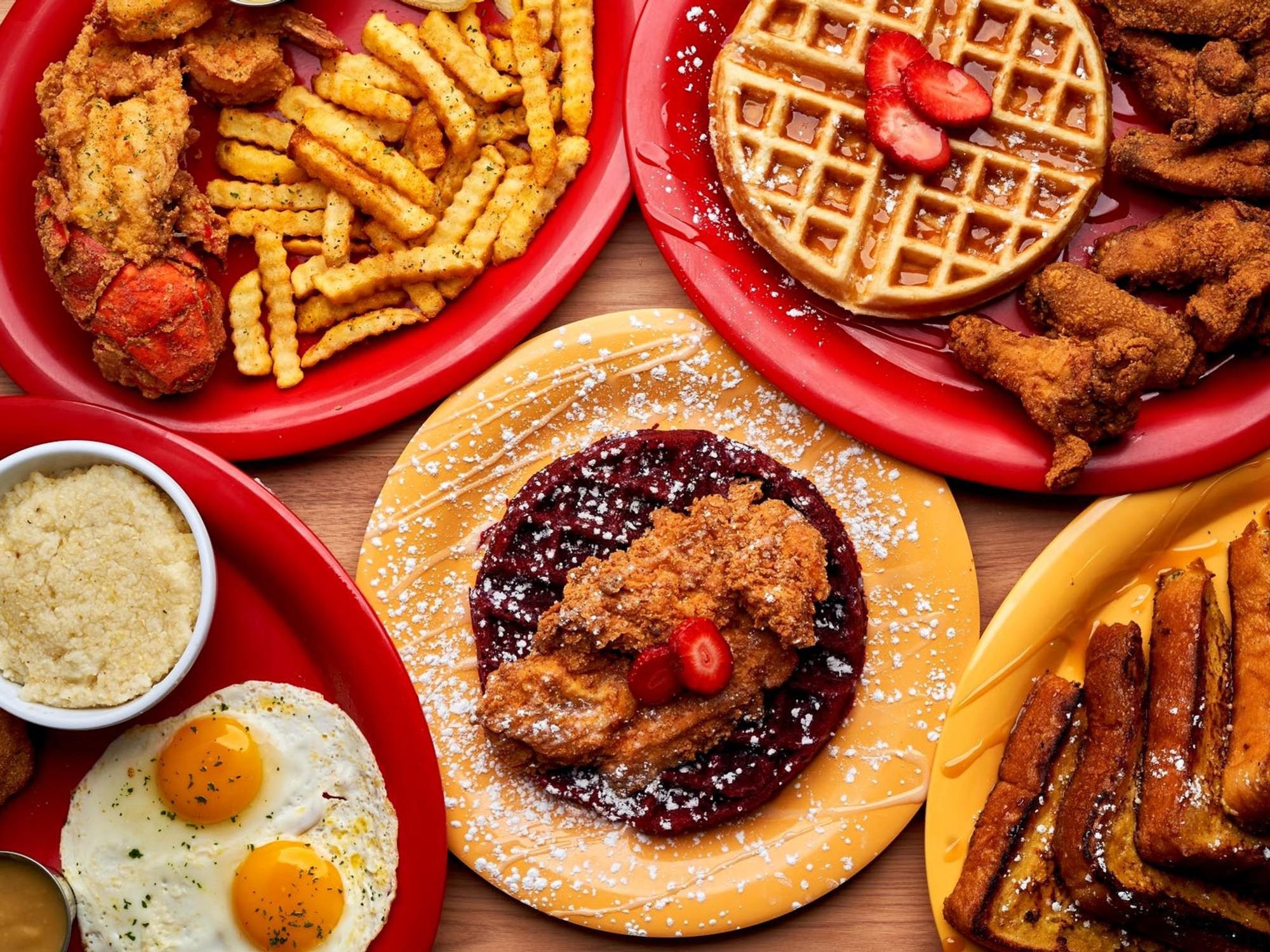 You can get breakfast any time of the day.