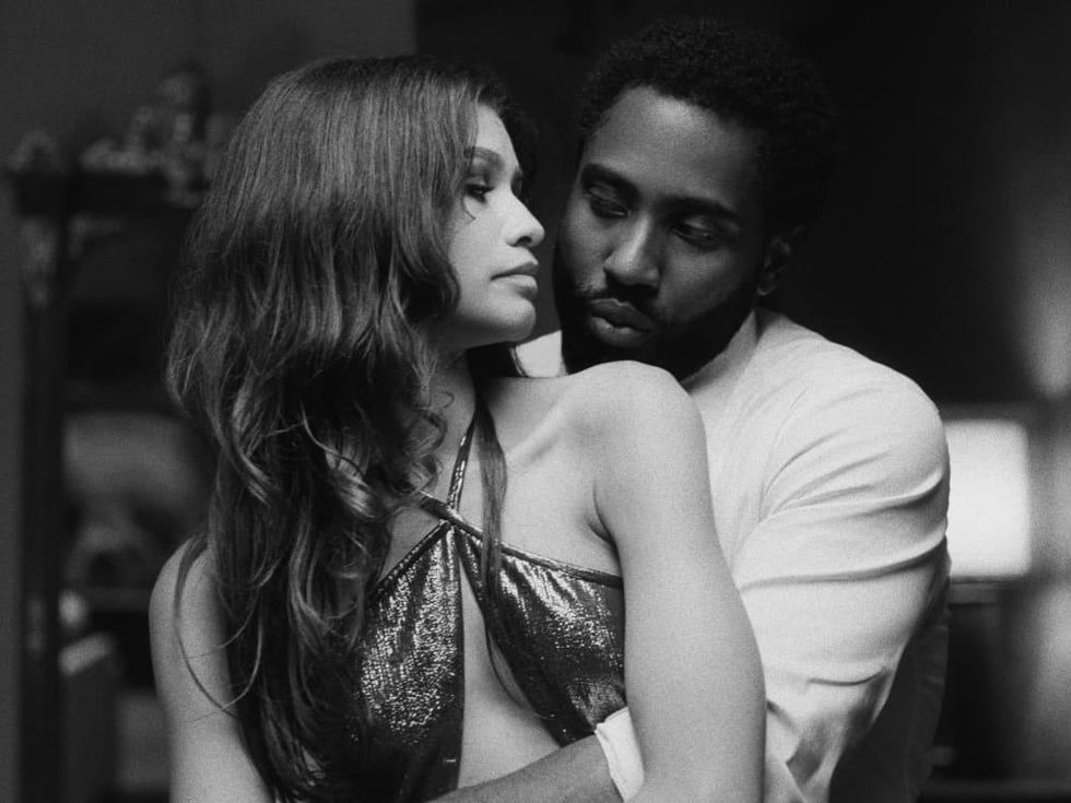 Zendaya and John David Washington in Malcolm & Marie